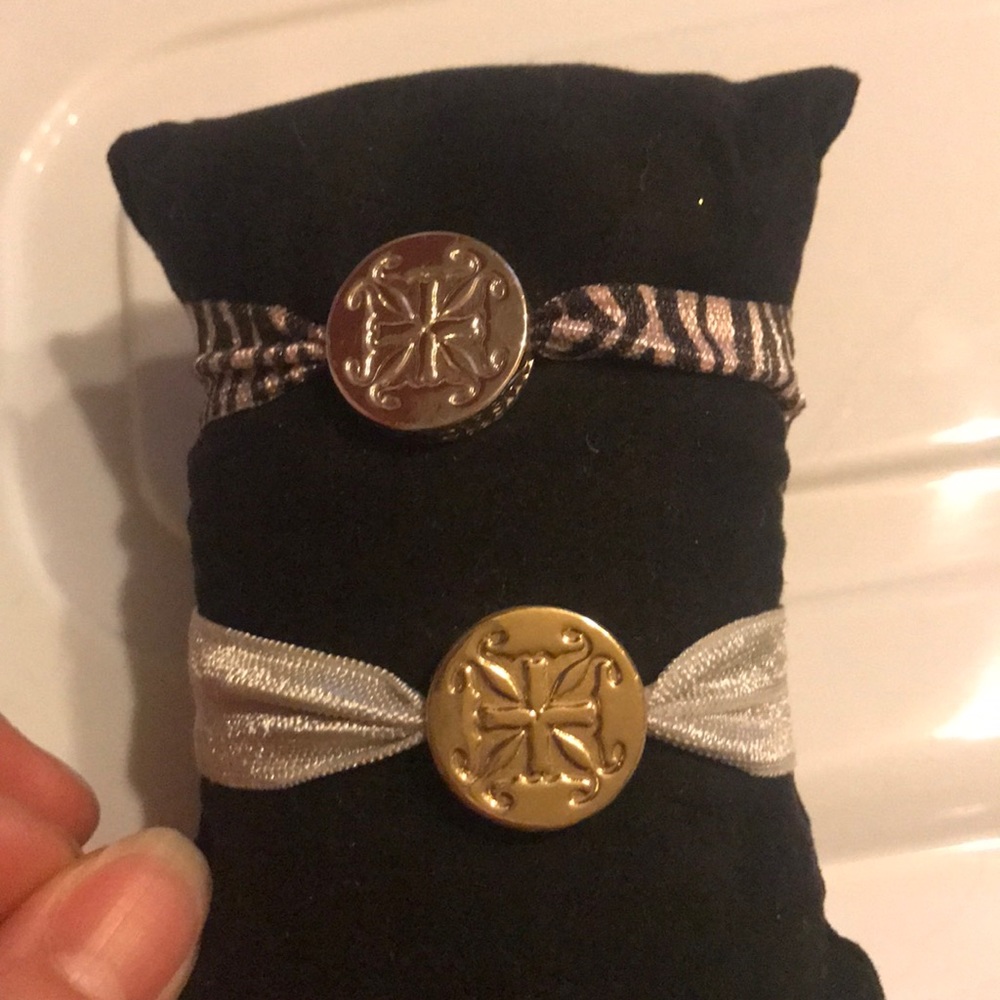 Rustic cuff bracelet or hair ties